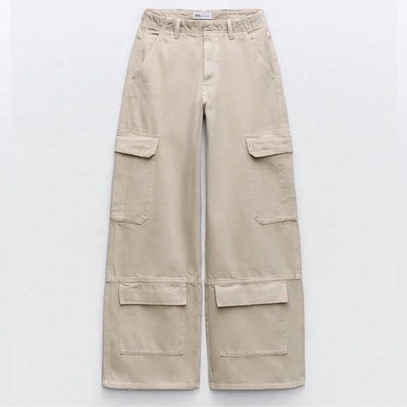 ZARA CARGO TRF PANTS - Picture 3 of 11